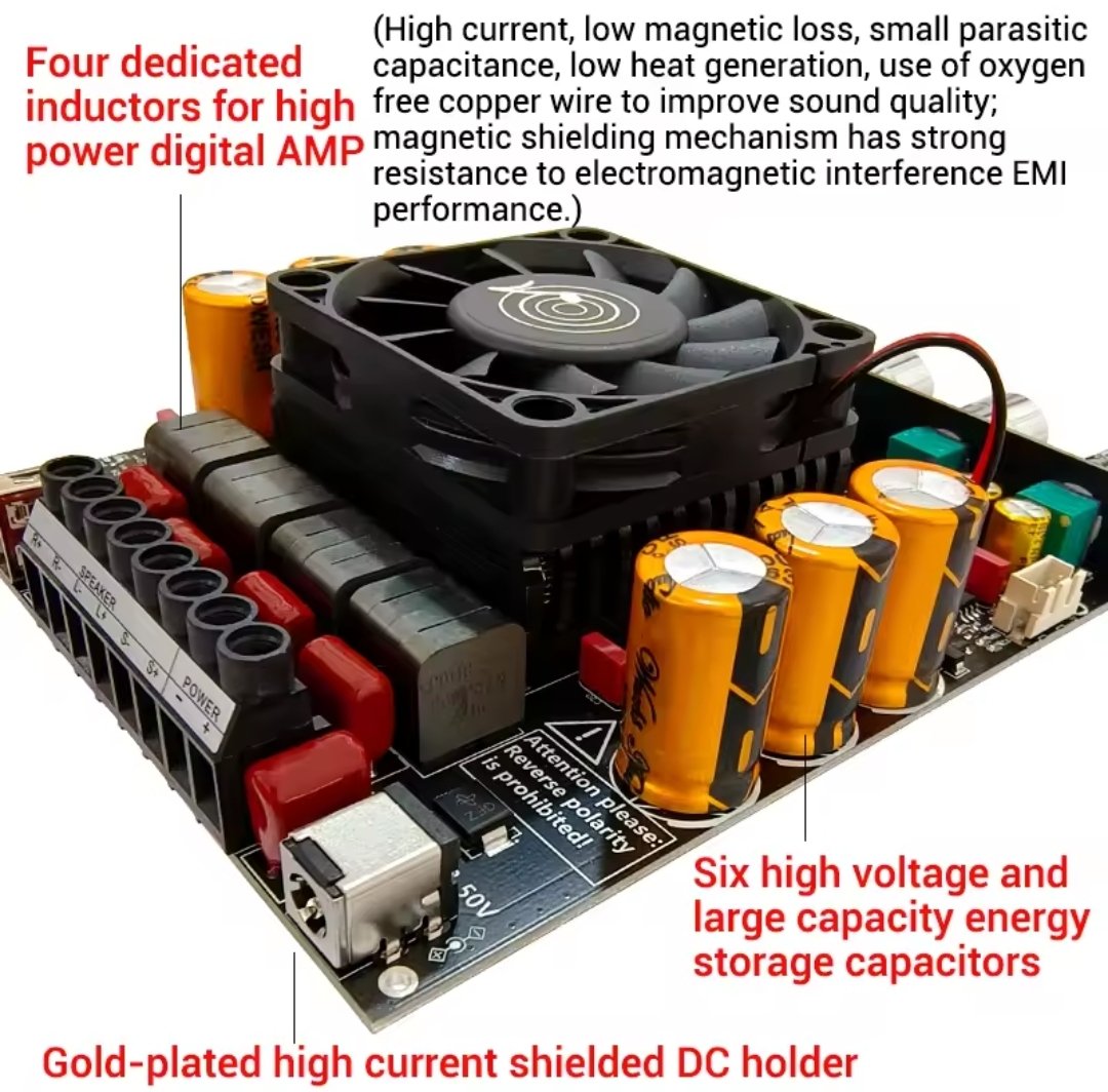 High Power 2.1 Channel Bluetooth Amplifier Board