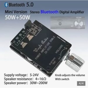 Mini Bluetooth 5.0 Stereo Power Amplifier Board 50W+50W