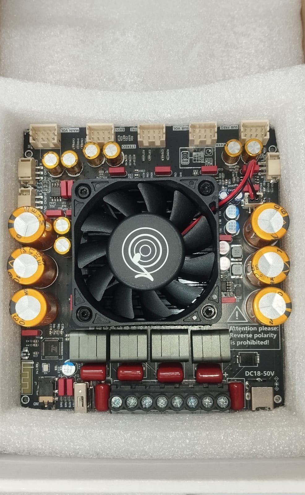 Wuzhi Audio ZK-AS21P হাই পাওয়ার ব্লুটুথ ২.১ চ্যানেল এমপ্লিফায়ার বোর্ড (300W+300W+600W) - Image 5