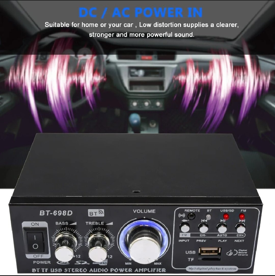 এটা *BT-698D 2.0 Stereo Power Amplifier* বক্স সেট 🔥*ফিচারস* - *মডেল*: BT-698D - Image 7