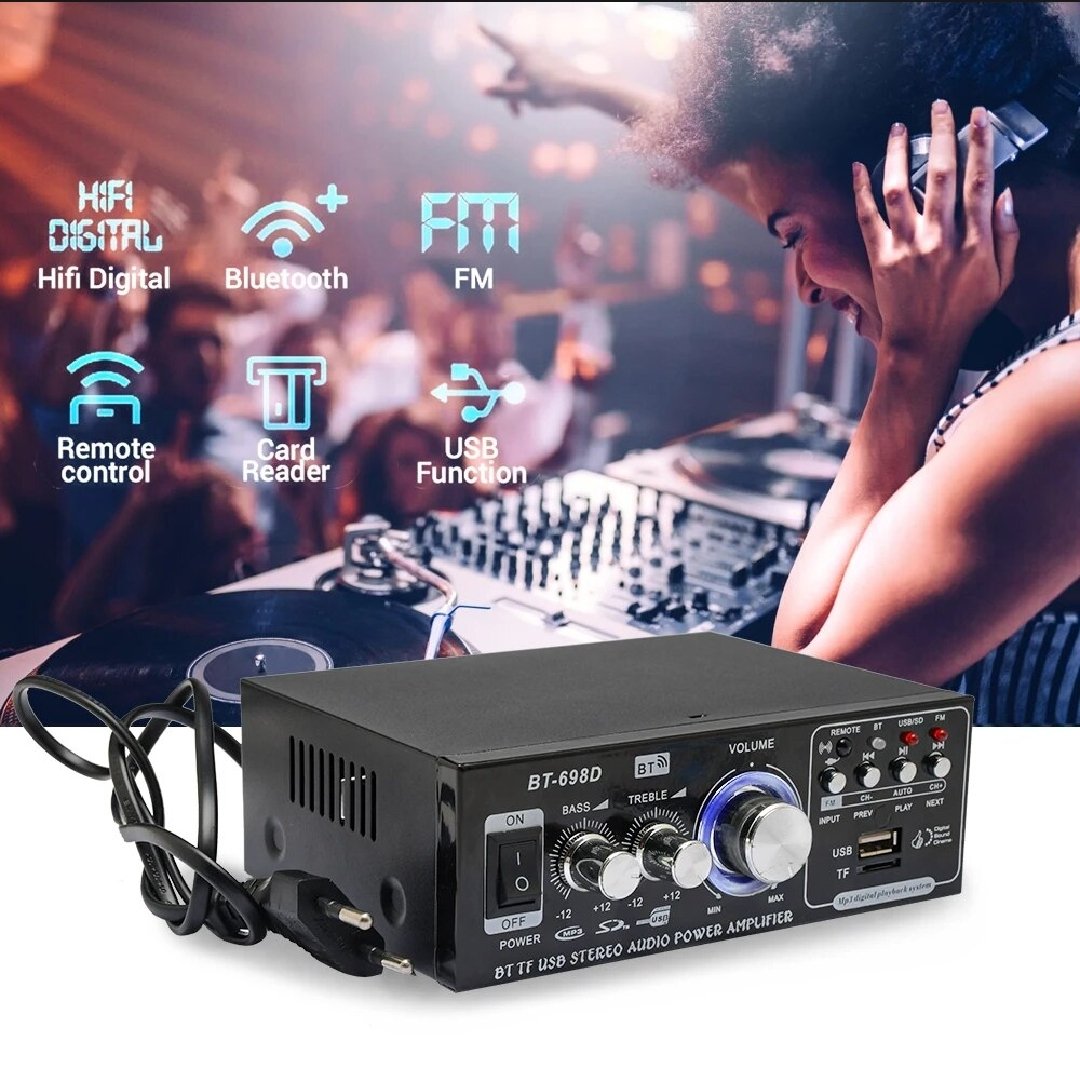 এটা *BT-698D 2.0 Stereo Power Amplifier* বক্স সেট 🔥*ফিচারস* - *মডেল*: BT-698D - Image 3